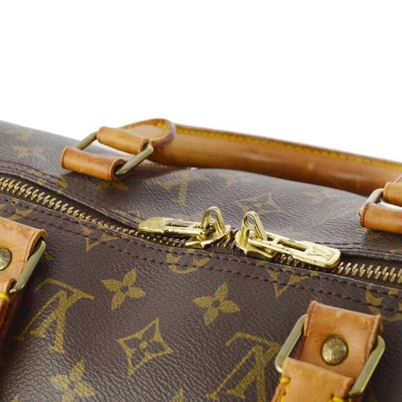 LOUIS VUITTON DUFFLE KEEPALL 50 TRAVEL HANDBAG MONOGRAM - Picture 4 of 10